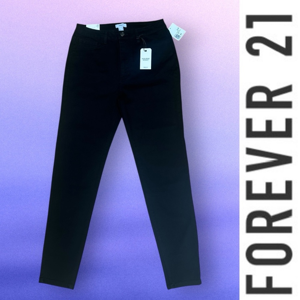 NWT Forever‎ 21 Black High Rise Skinny Jeans , Size 31, MSRP $28